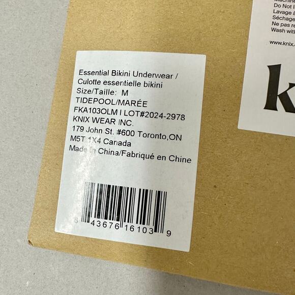 Knix Essential No-Show Bikini Set of 2 Pistachio & Tidepool Size Medium‎ NWT - Picture 10 of 16